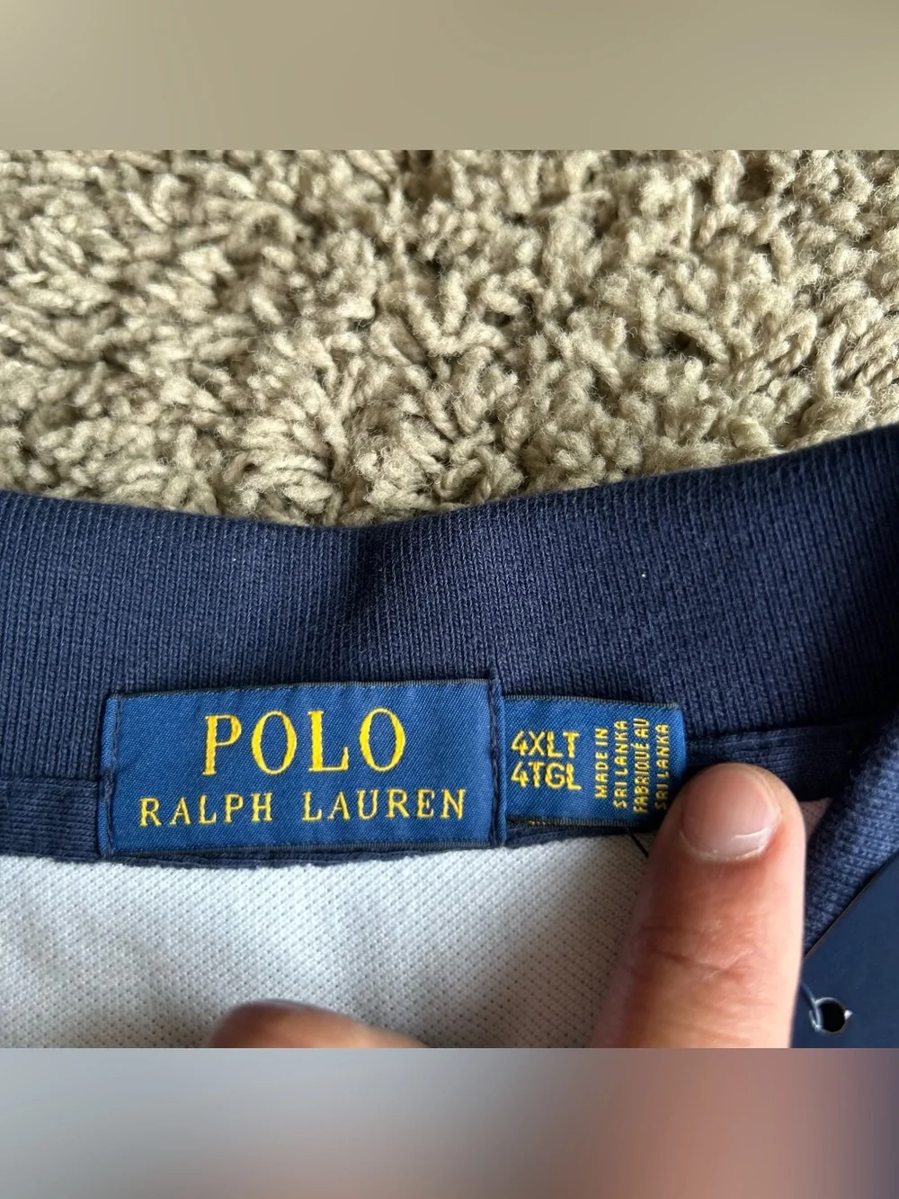 NWT Polo Ralph Lauren Shirt Mens 4XL TALL White Novelty Heritage Crest Big Pony